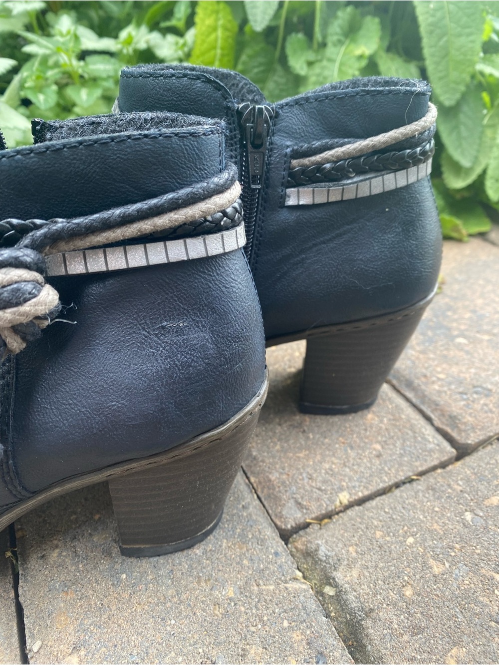 Rieker "Lisa" Ankle Boots — Black — Size 7 (EU 38), Summer Sale - Picture 5 of 9